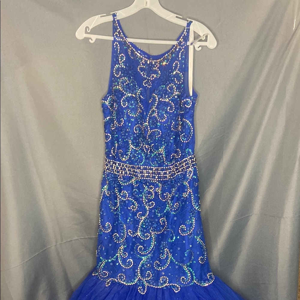 Tiffany Designs Royal Blue Prom Dress